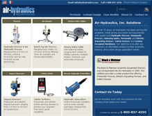 Tablet Screenshot of airhydraulics.com